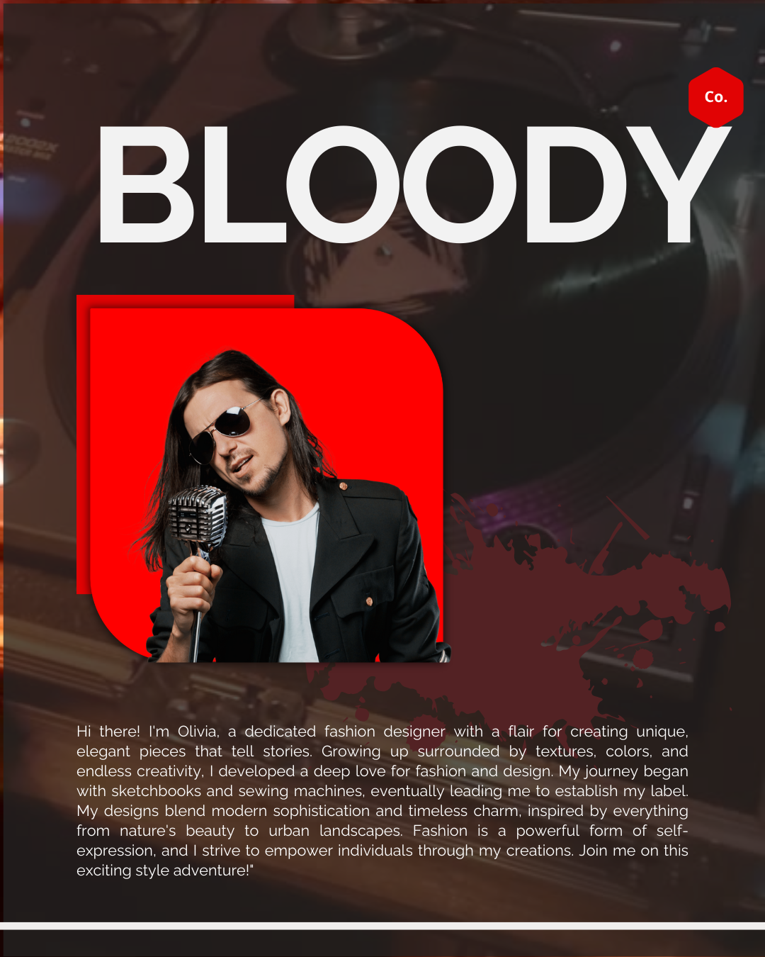 Social media template portfolio item
